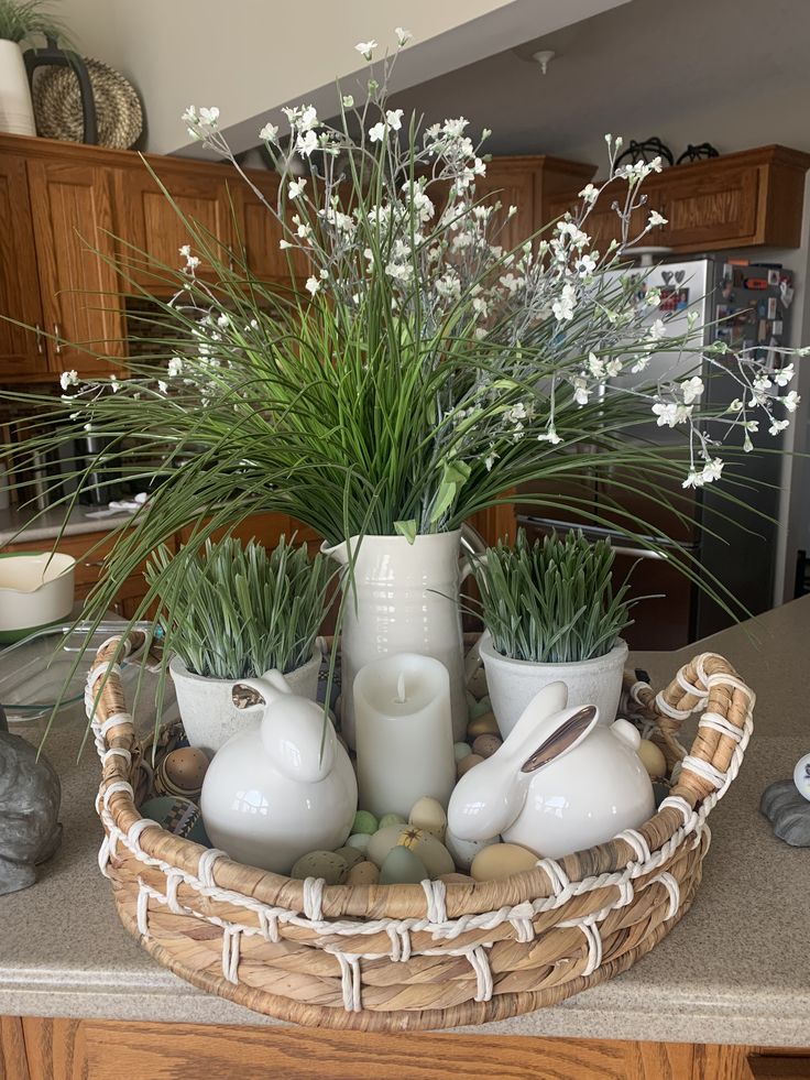 easter table centerpieces