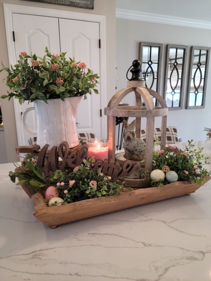 easter table centerpieces