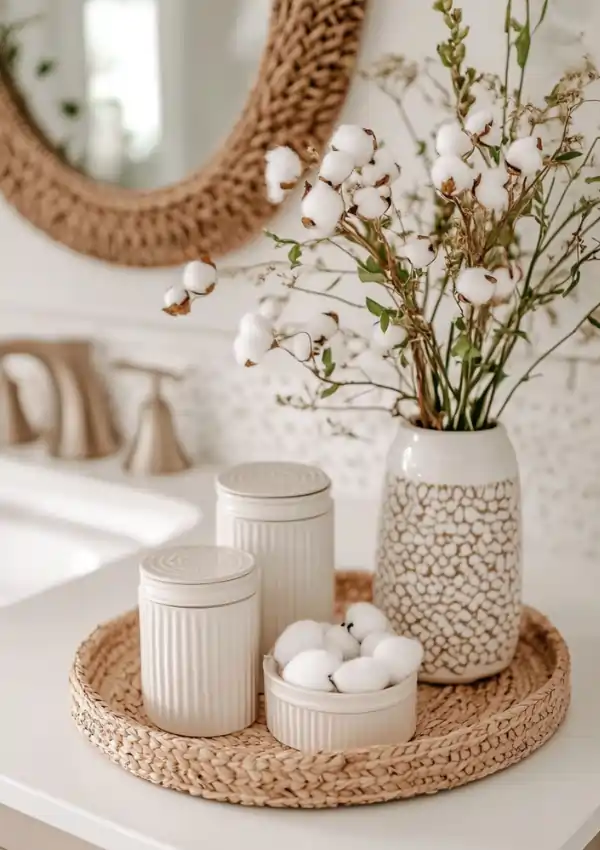 guest bathroom counter decor ideas