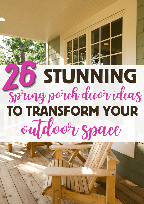 spring porch decor