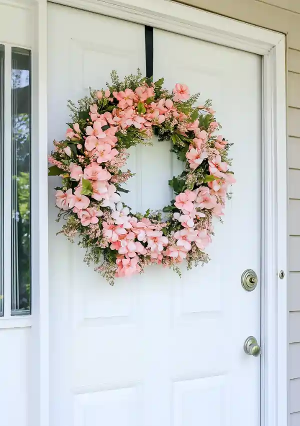 spring front porch wreath ideas