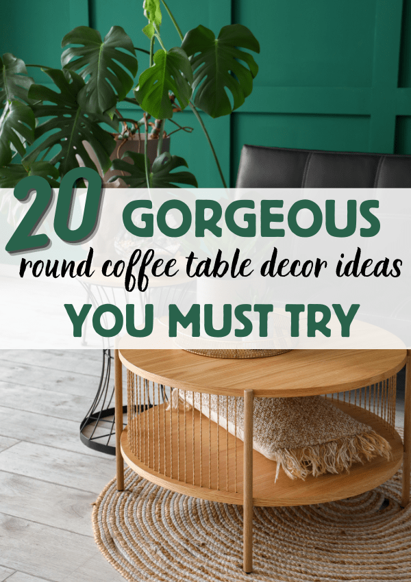 round coffee table decor ideas