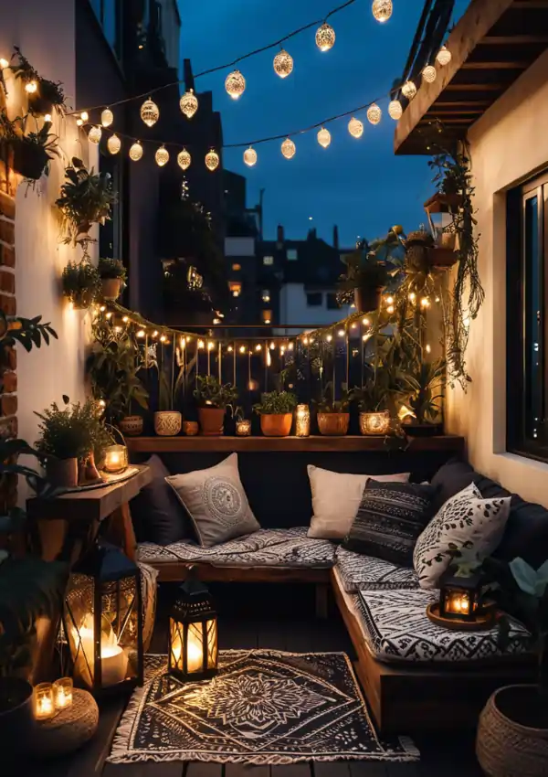 cozy small balcony decor ideas