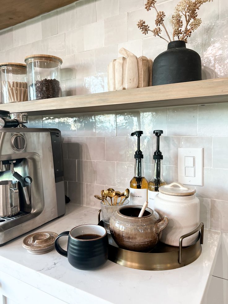 small kitchen coffee station ideas