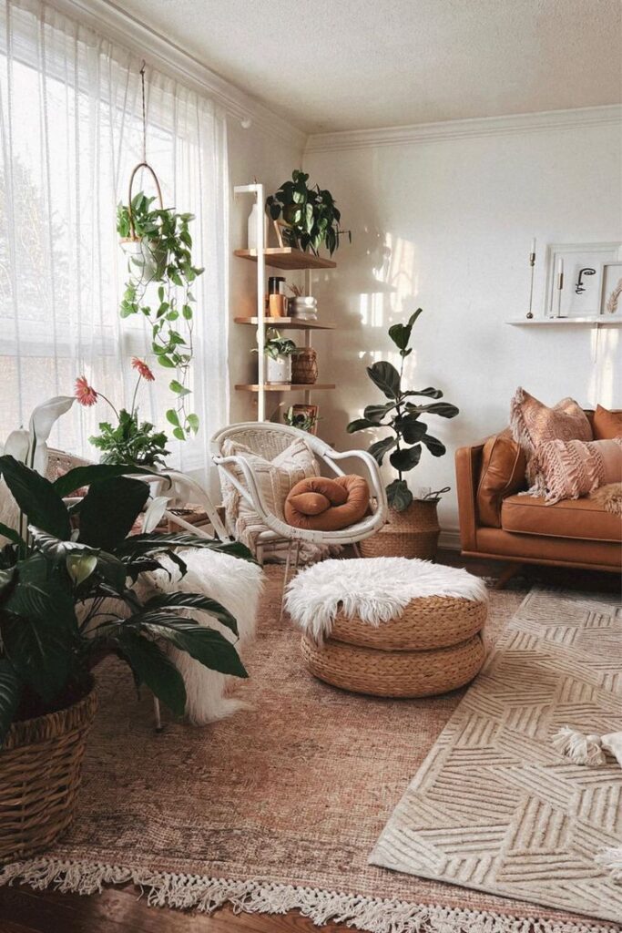 living room plants ideas