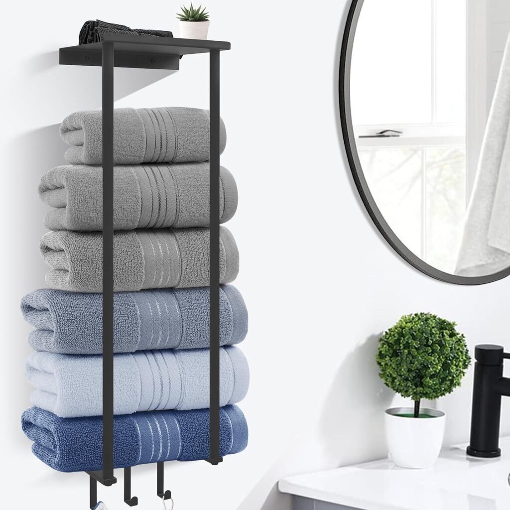 small bathroom towel storage ideas