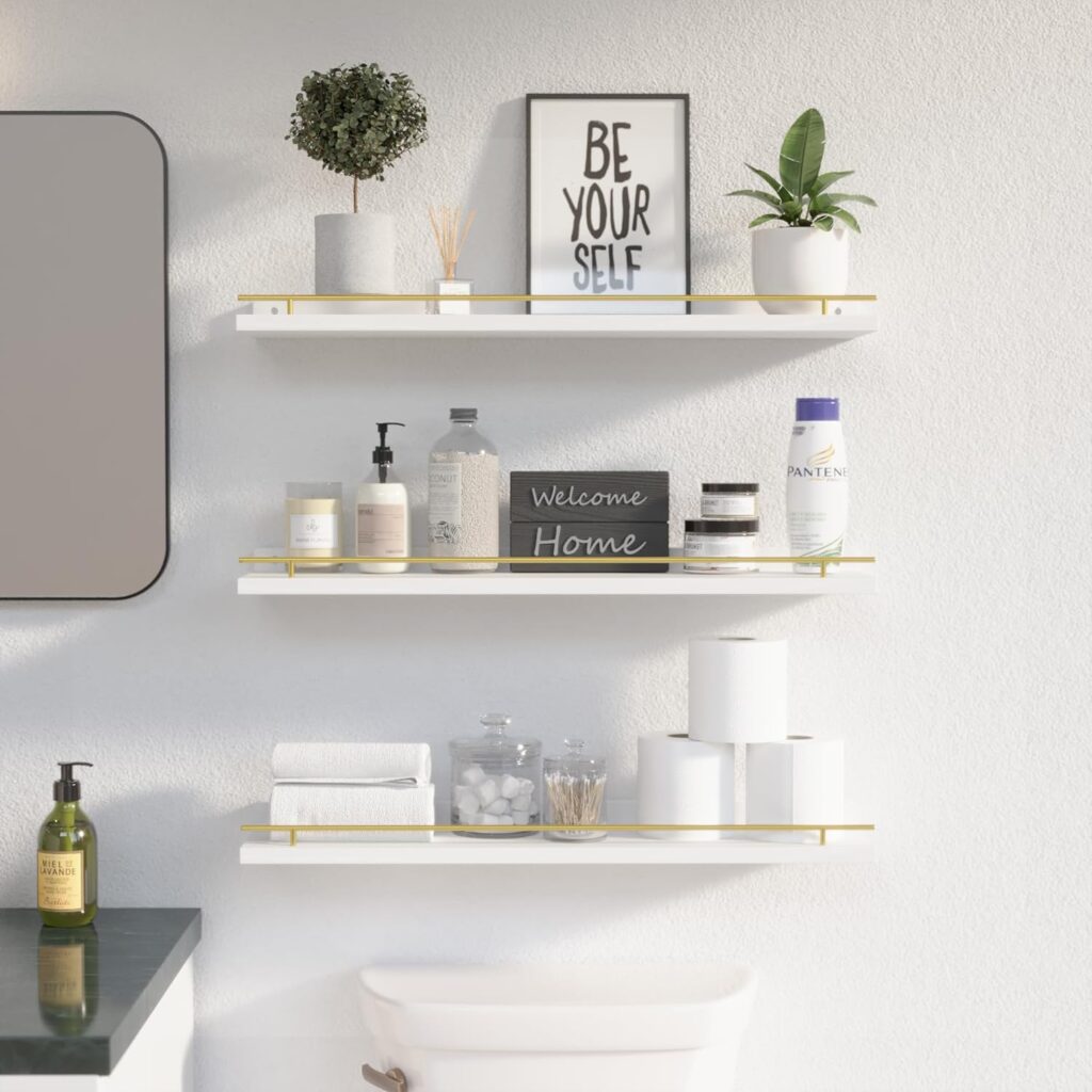 bathroom floating shelves ideas 