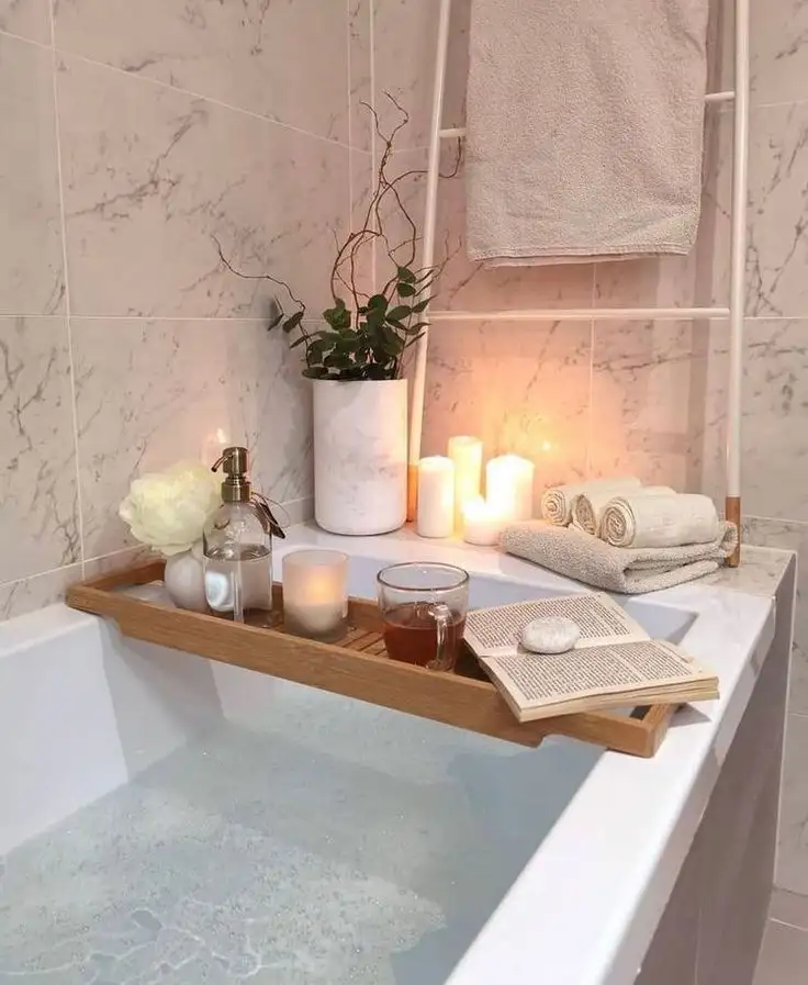 bathtub tray decor ideas
