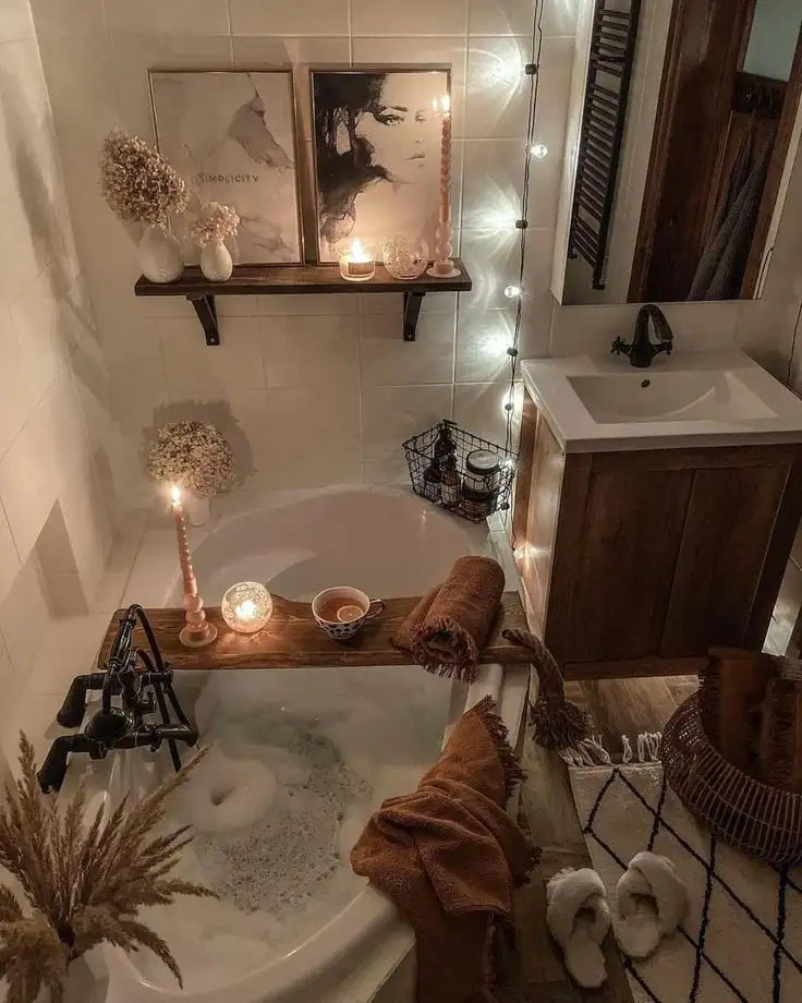 bathtub tray decor ideas