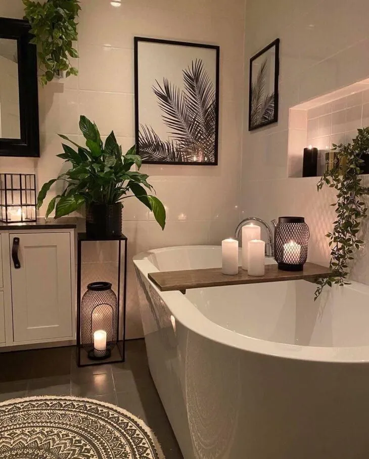 bathtub tray decor ideas