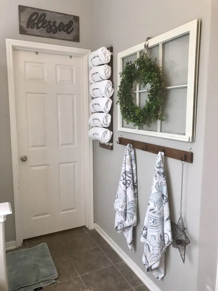 bathroom towel rack ideas