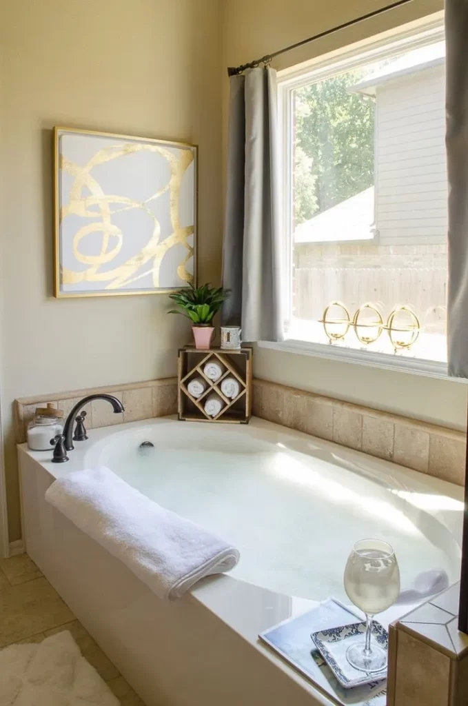 how to decorate a bathtub 
