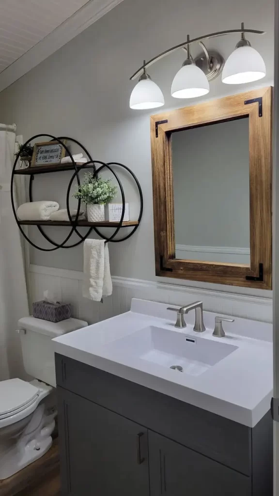rustic bathroom mirror ideas