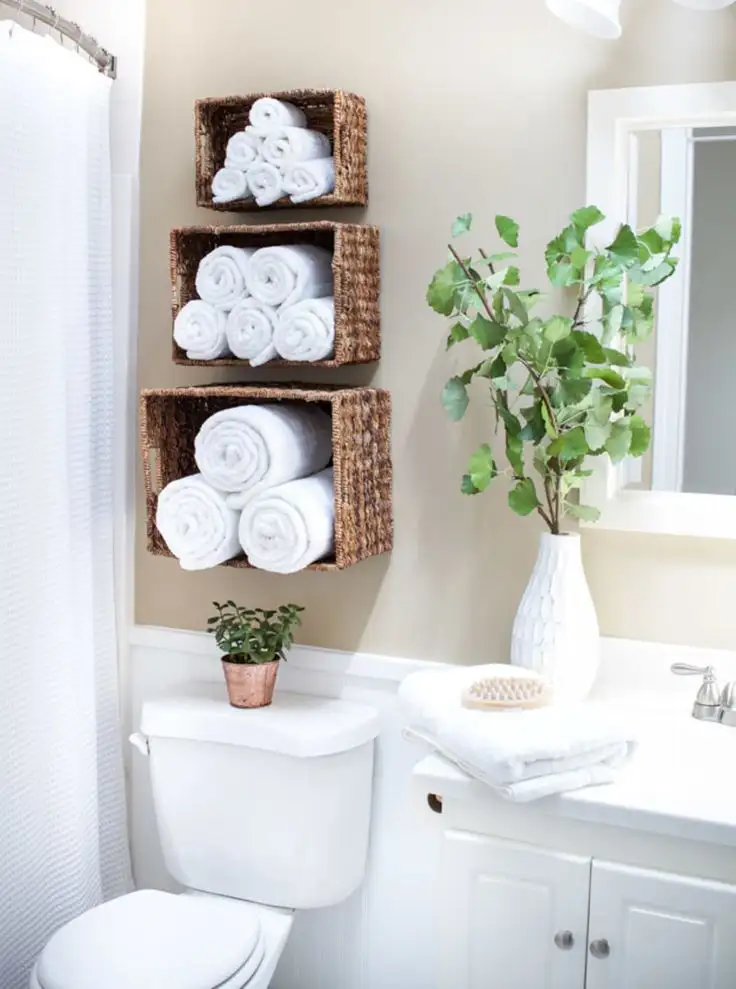 towel storage basket