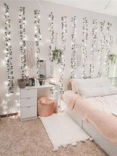 string lights bedroom ideas