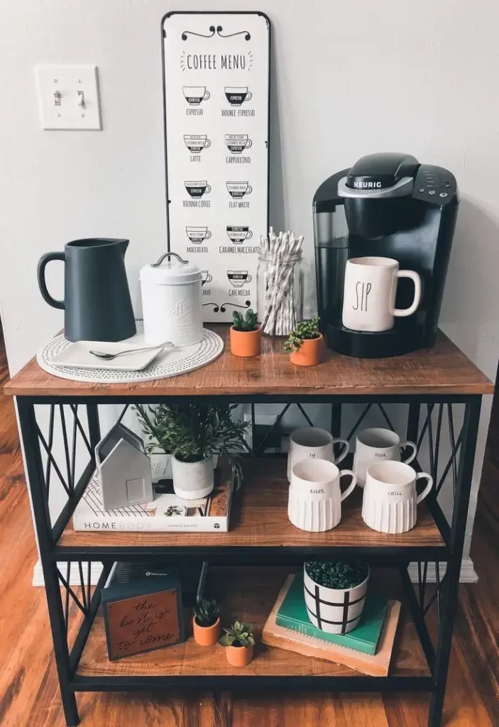 coffee bar cart ideas