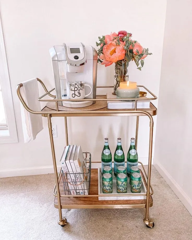 coffee bar cart ideas