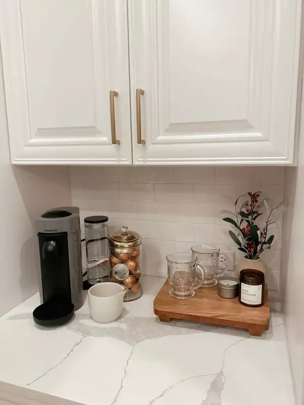 small countertop coffee station ideas