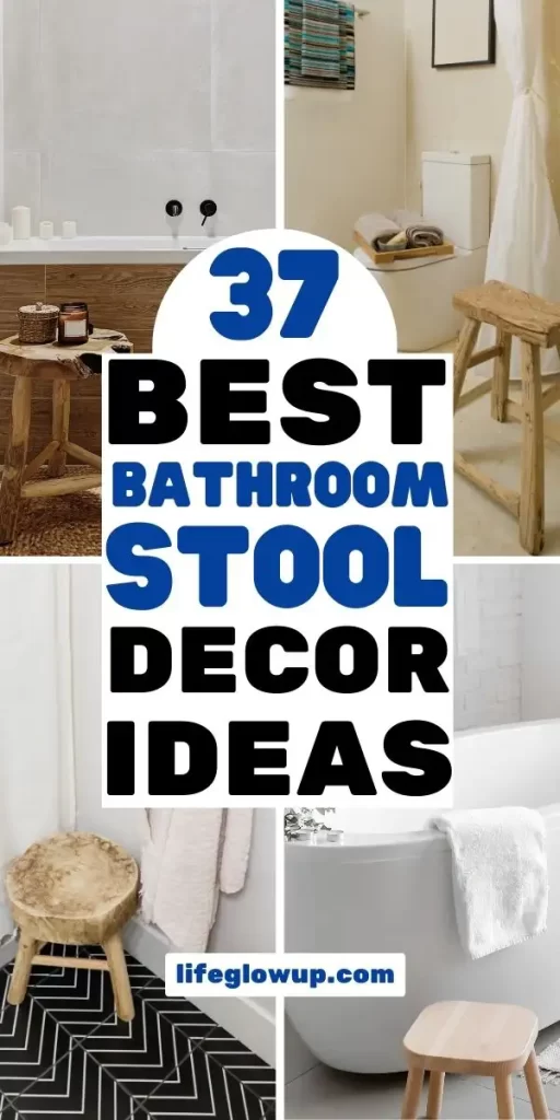 bathroom stool decor ideas