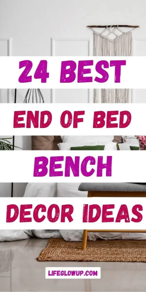 end of bed bench decor ideas