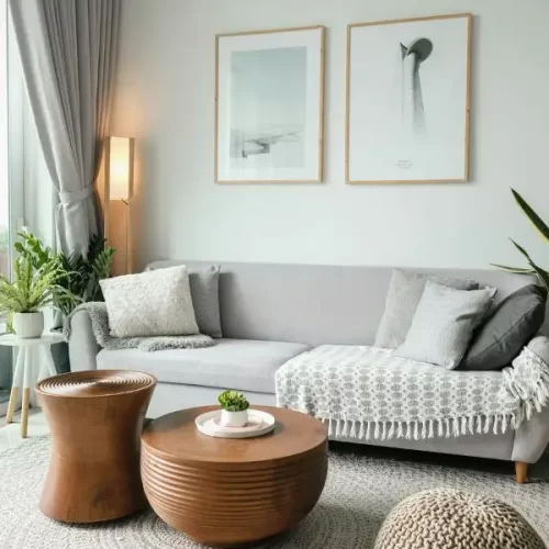 how to fill empty space in living room