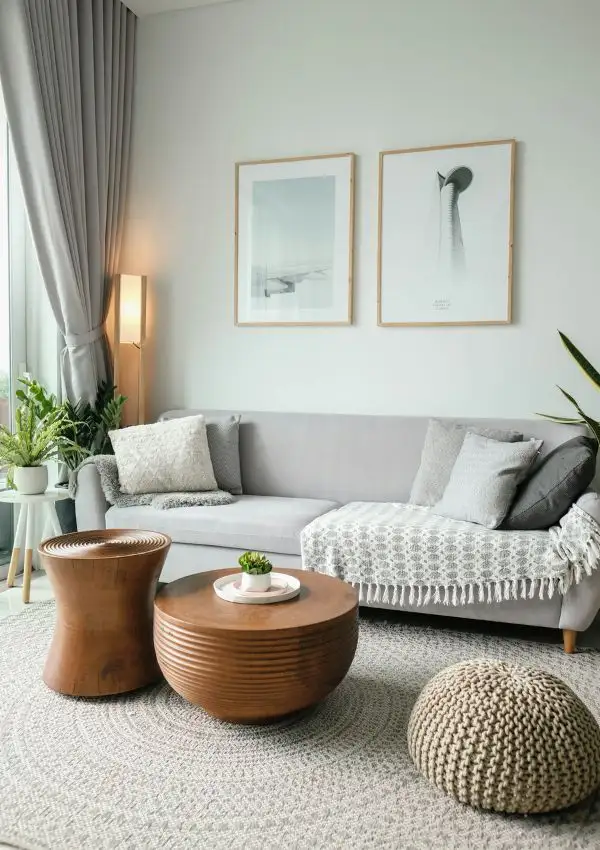 how to fill empty space in living room