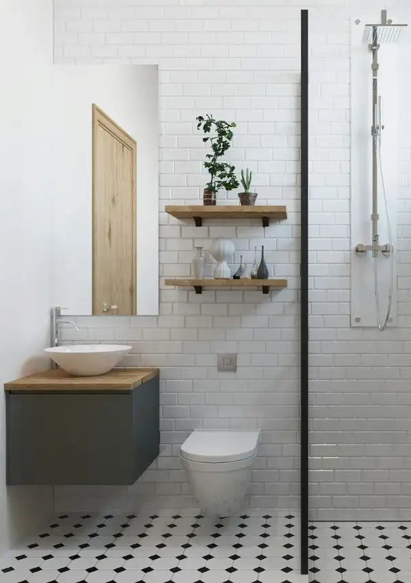 how to fill empty space in your bathroom