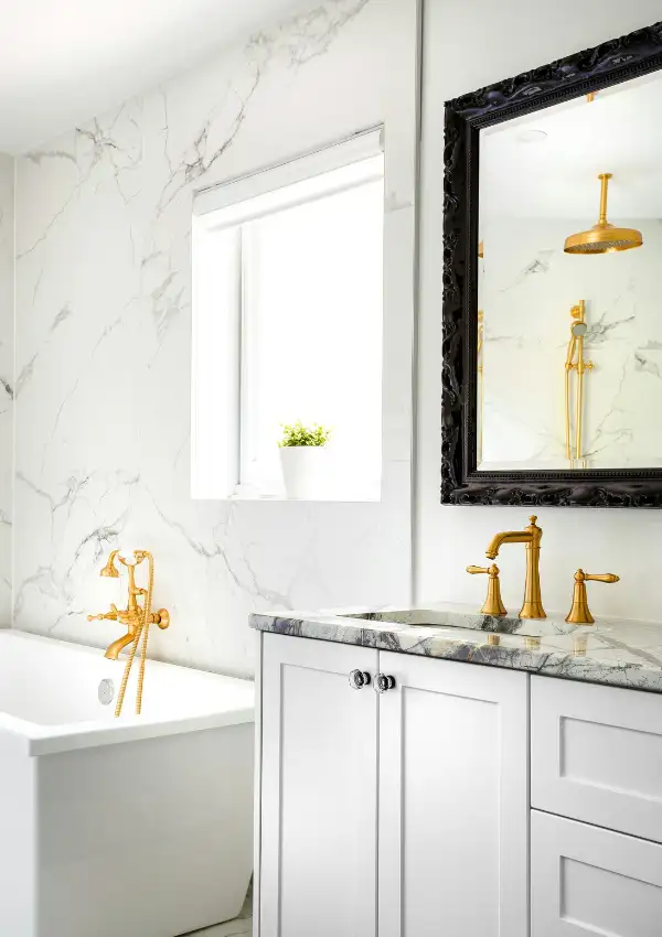 how to refresh a bathroom vanity