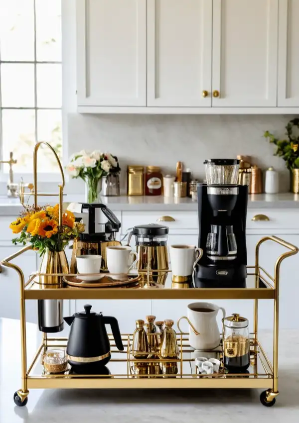 coffee bar cart ideas