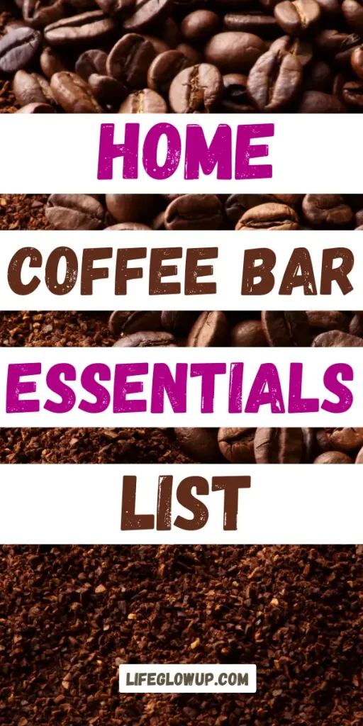 coffee bar essentials list