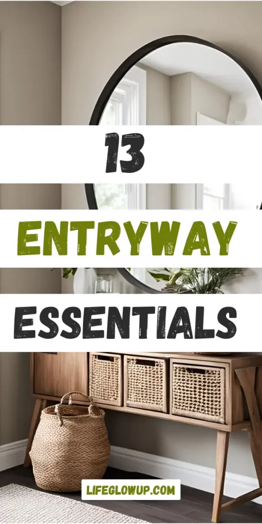 entryway essentials list