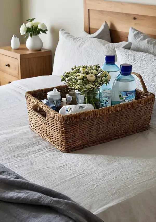 guest bedroom basket ideas