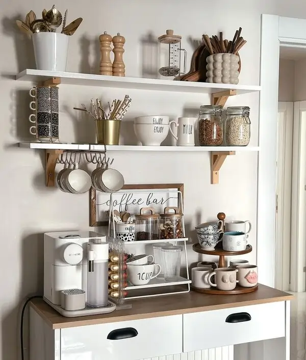 how to display coffee mugs