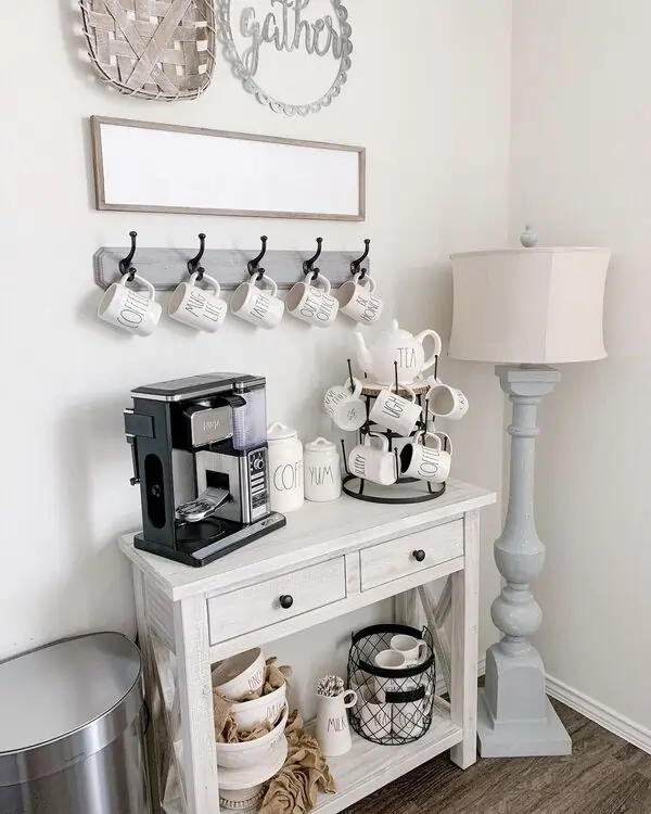 how to display coffee mugs