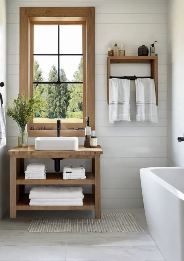 bathroom towel rack ideas