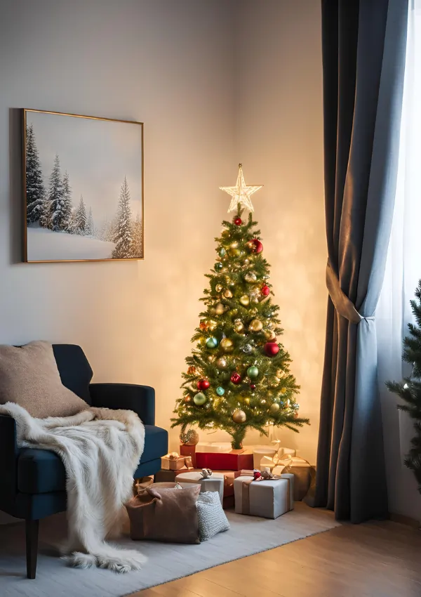 christmas decor ideas for small living room