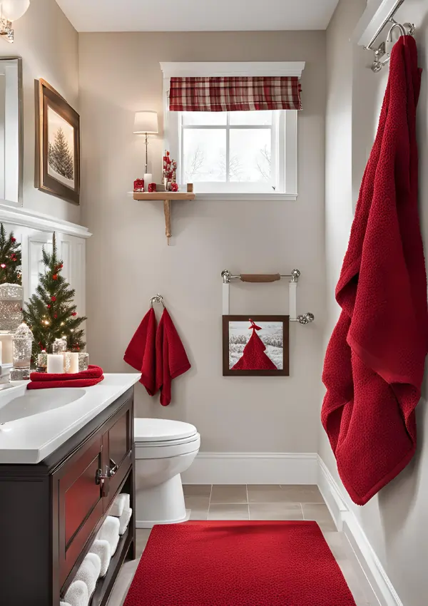 christmas decor ideas for bathroom