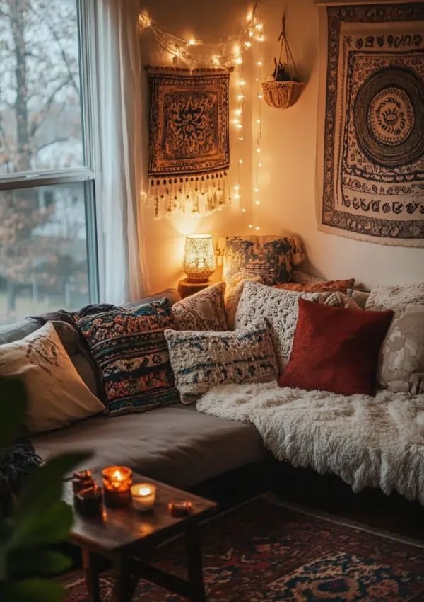 how do you make a living room cozy