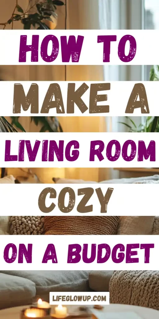 how to make a living room cozy on a budget 