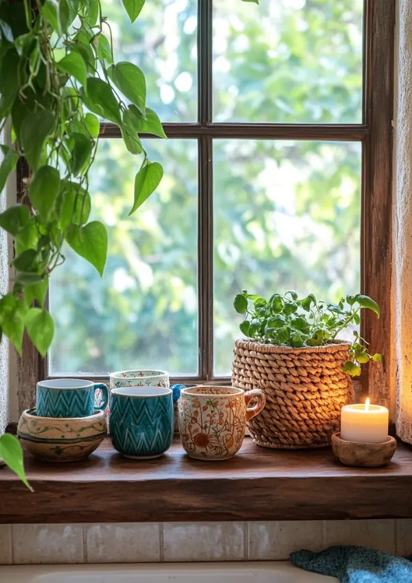 decorating kitchen window over sink