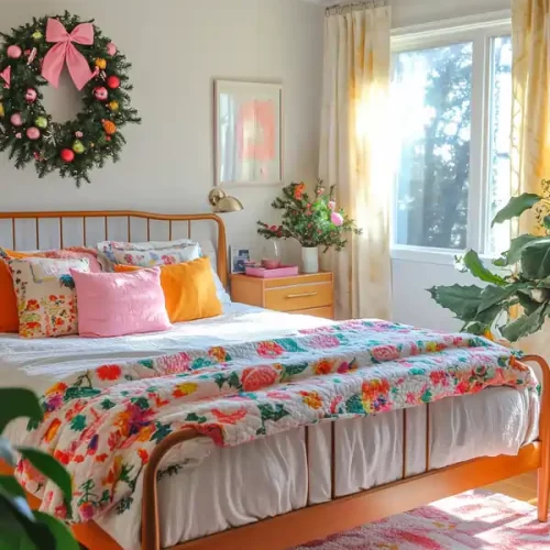 christmas decor ideas for the bedroom