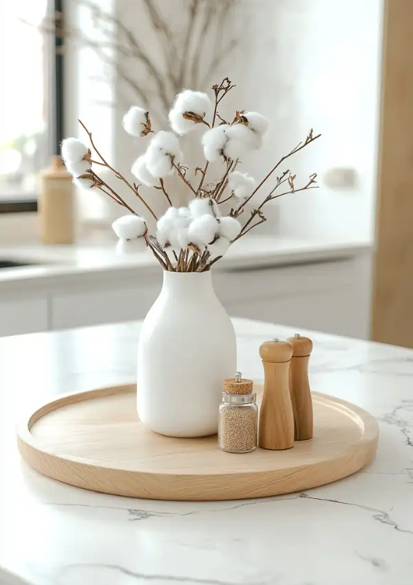 minimal winter tray decor ideas 