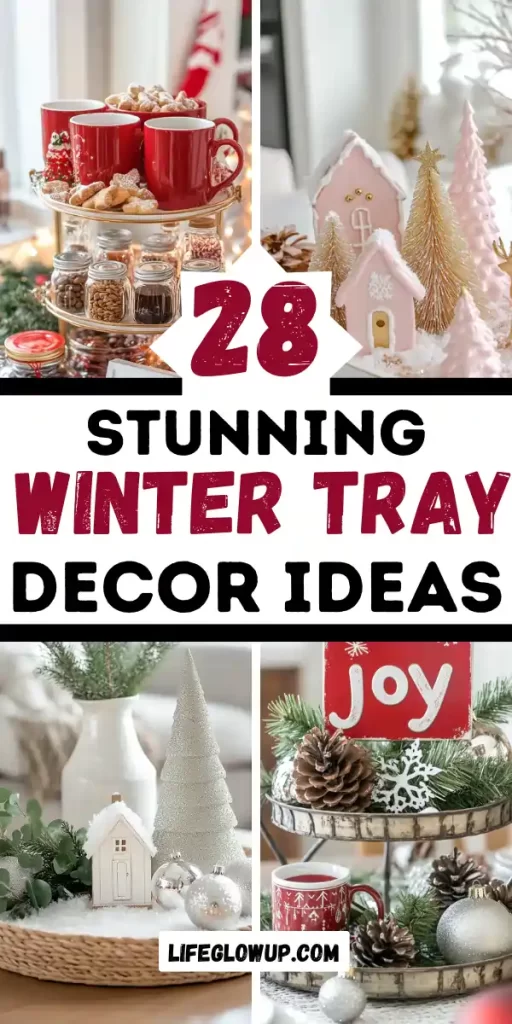 winter tray decor ideas