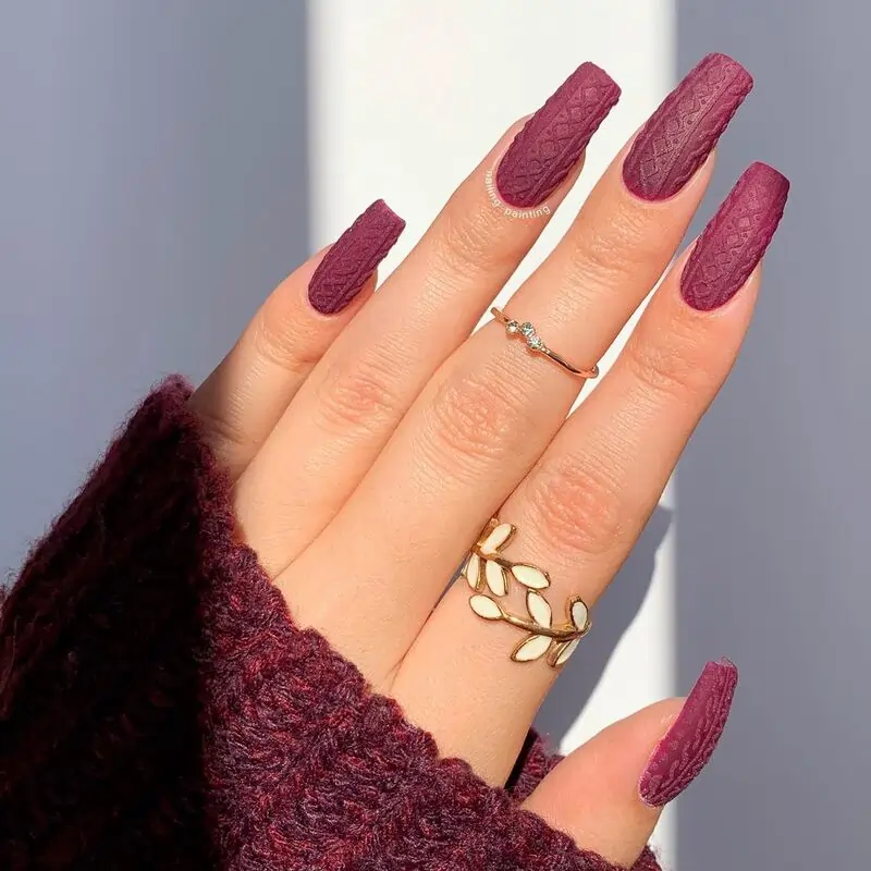 Burgundy nail ideas