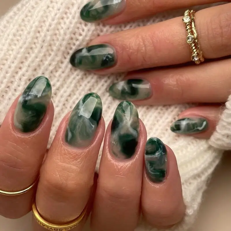 marble nail ideas