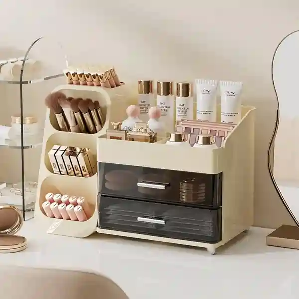 makeup vanity storage ideas