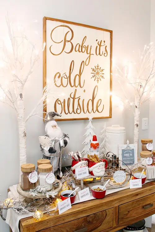 christmas hot chocolate bar ideas