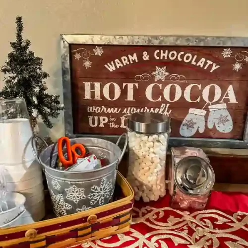 christmas hot cocoa bar ideas