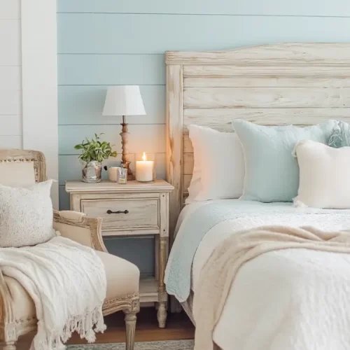 blue and white coastal bedroom ideas