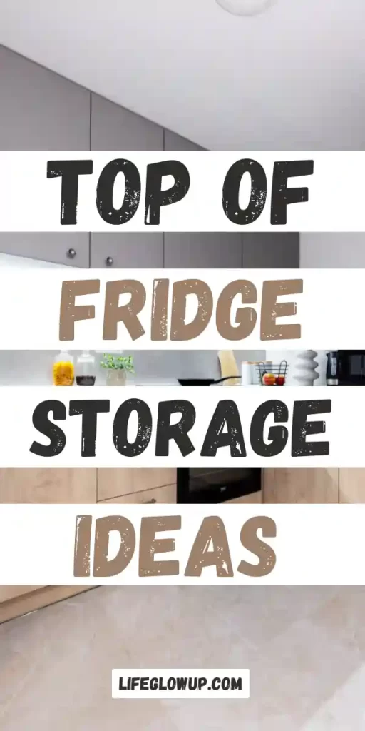 top of fridge storage ideas 